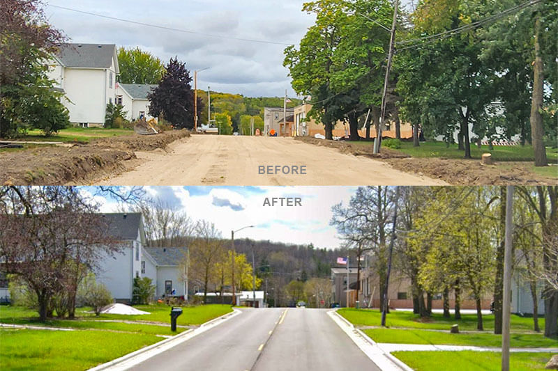 roadway-design-swift-street-glenbeulah-cedar-creek-civil-wisconsin Swift Street, Glenbeulah, WI</br>Roadway Design